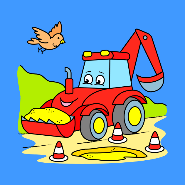 Excavator for Kids by samshirts