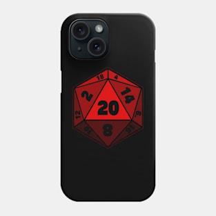 Red D20 Dice Phone Case