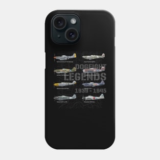 Fighterplanes of world war 2 dogfight legends warbirds Phone Case