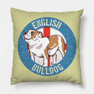 English Bulldog Saint George's Cross Pillow