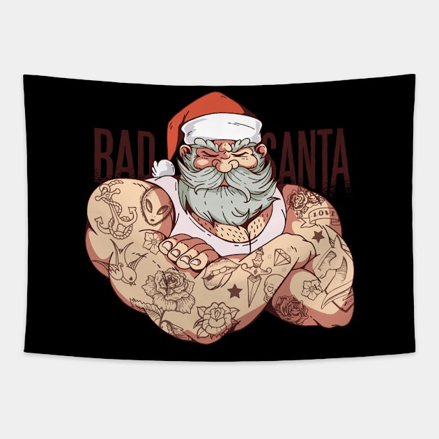 Bad Santa Tapestry by EarlAdrian