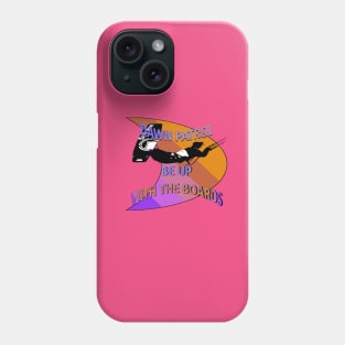 Freestyle Kitesurfer Be Up With The Boards Fun Pun Phone Case