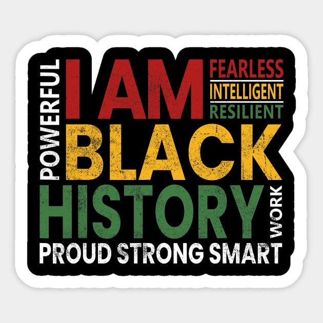 I Am Black History African American Black Pride T Shirt I Am Black History African American Black Pride T Shirt