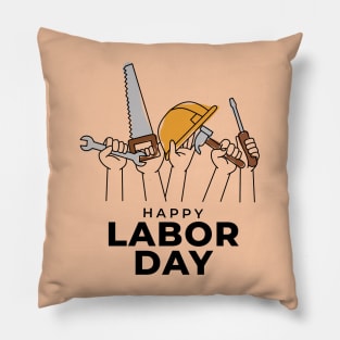 Happy Labor Day Pillow