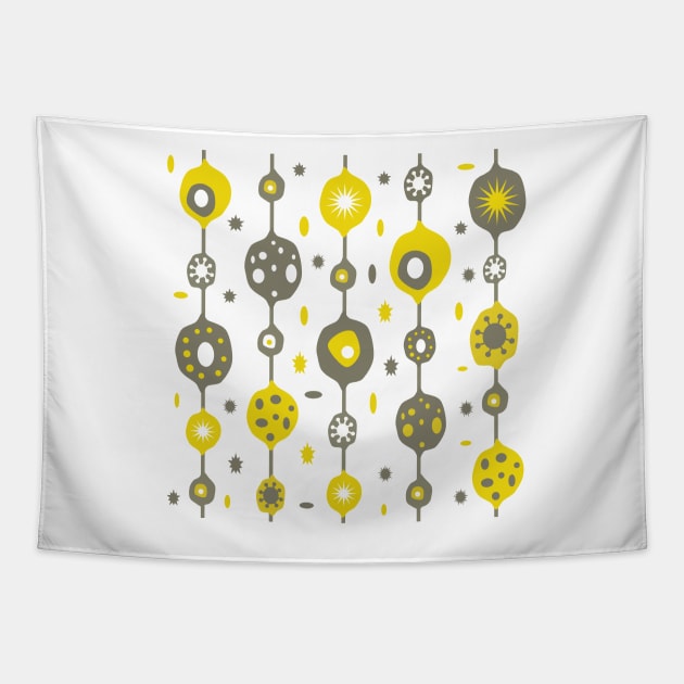 Mid century modern retro abstract pattern Tapestry by PlusAdore