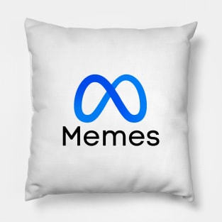 Memes Meta logo Pillow