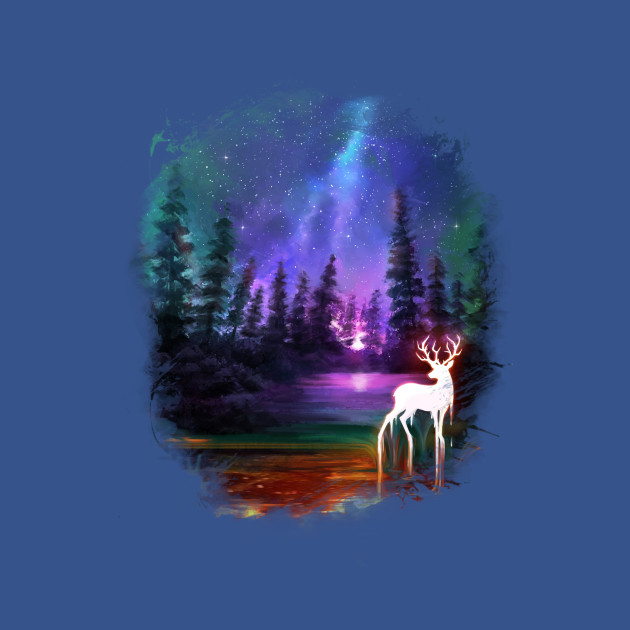 Discover Deer in wood - Deer - T-Shirt