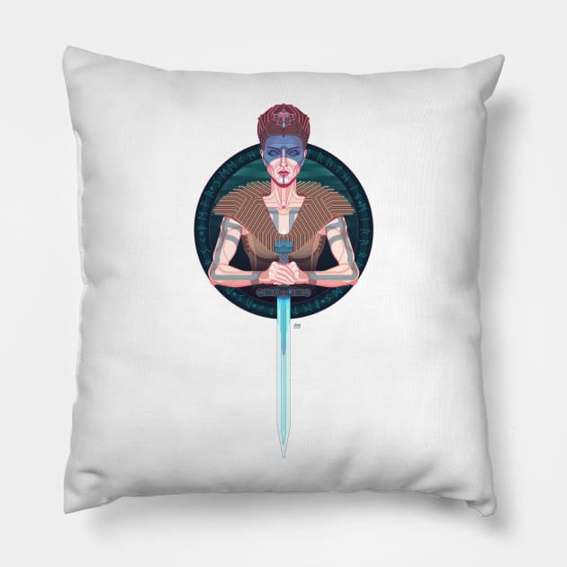Hellblade Pillow by Muito