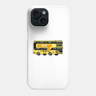 Bury Transport for Greater Manchester (TfGM) Bee Network yellow bus Phone Case