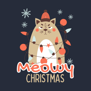 Meowy Christmas | Merry Christmas | Christmas T-Shirt