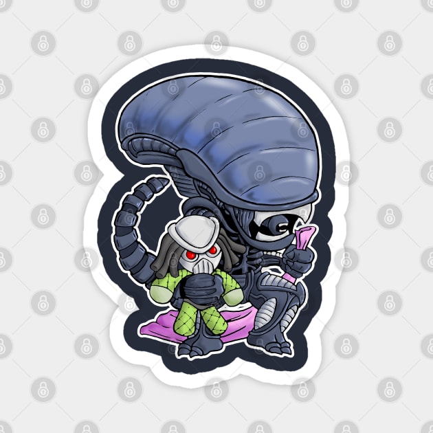 Lil Xeno Magnet by Axton Kahler Art