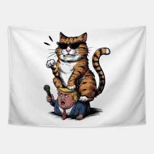 Cats Against Trump, Funny Cat Tapestry