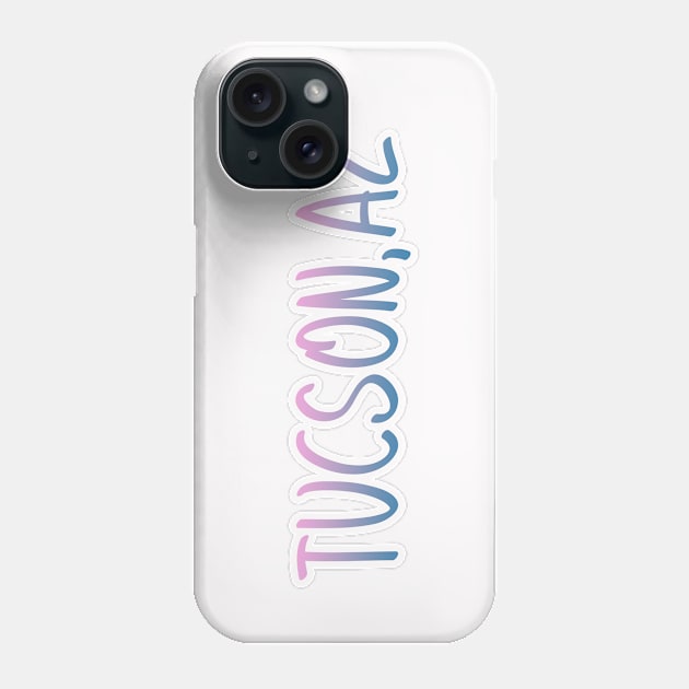 Tucson Arizona map  Arizona tourism Tucson AZ Phone Case by BoogieCreates