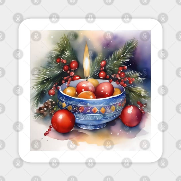 Armenian Christmas - January 6 - Watercolor Magnet by Oldetimemercan