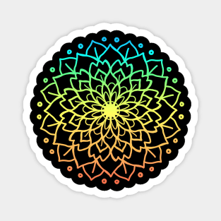 RAINBOW MANDALA Magnet