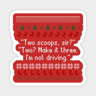 Three Scopes Christmas design Magnet