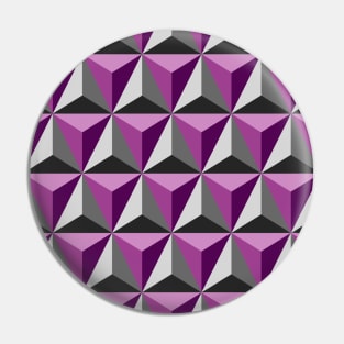 geometric Triangles Pattern Pin