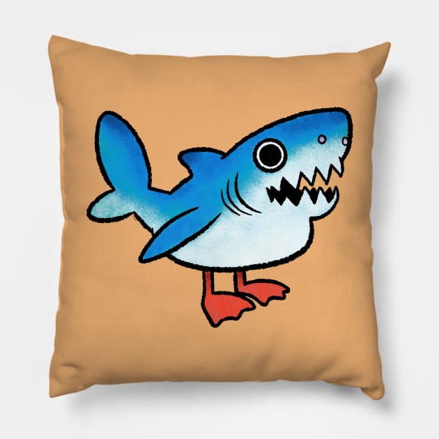 Shark Gull Pillow by JenniferSmith