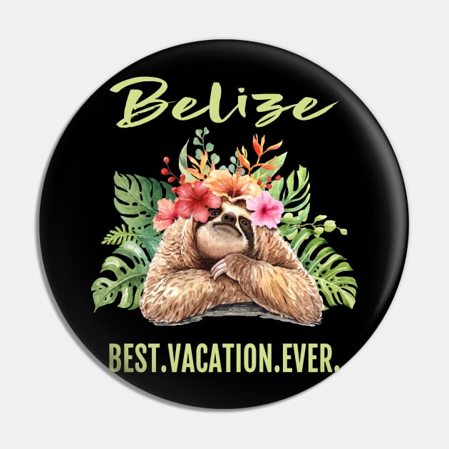 Belize Best Vacation Ever Souvenir Gift Pin by grendelfly73