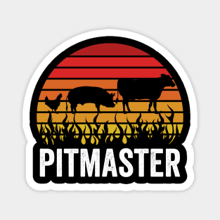 Funny Grilling Dad BBQ Season Pitmaster Magnet