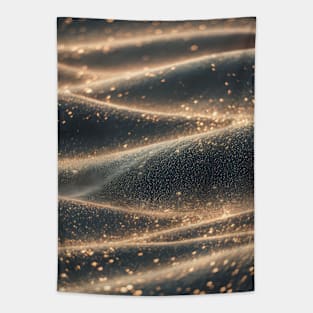 Golden glittery pattern Tapestry