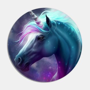 Glowing Astral Spirit Unicorn Pin