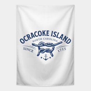 Ocracoke Island, NC Beach Knot Summer Vacation Tapestry