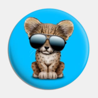 Cute Baby Cheetah Wearing Sunglasses Pin