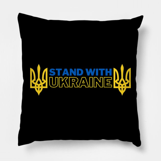 Stand With Ukraine Pillow by oneduystore