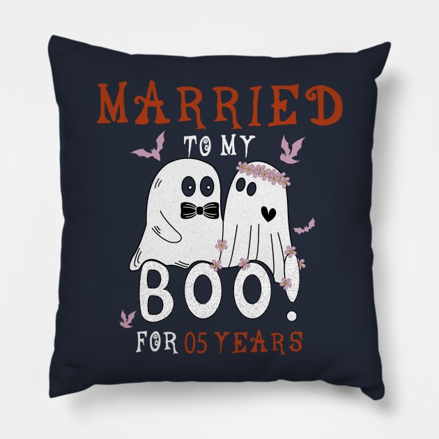 Funny 5th Wedding Anniversary October 5th Anniversary Pillow by YOUNESS98