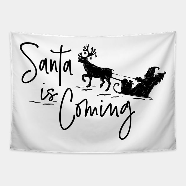 Santa is Coming Xmas 2020 Vol1 Tapestry by Merchsides