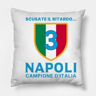 Napoli Campione 2023 - black version Pillow