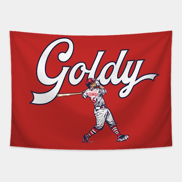 Paul Goldschmidt Slugger Swing Tapestry by lavonneroberson