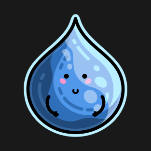 Kawaii Cute Water Droplet T-Shirt