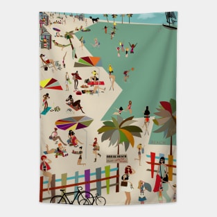 On the beach Tapestry