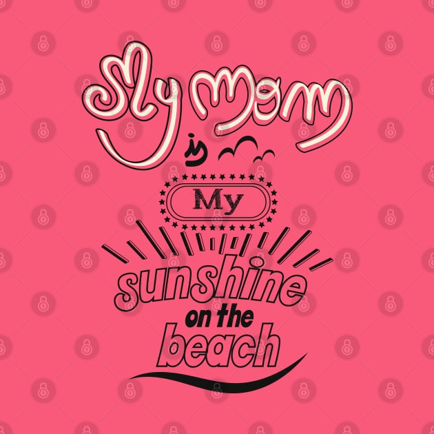 My Dad is my sunshine on the beach (dark outlines) by ArteriaMix