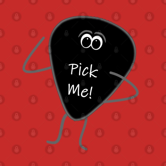 Funny Guitar Pick "Pick Me!" by Timeforplay