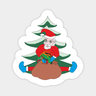 Santa claus and Dragon Magnet