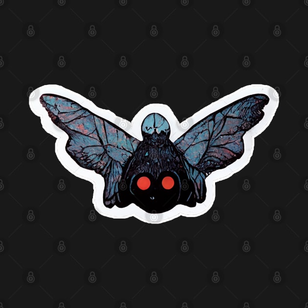 Mothman Head: Wide Angle by nonbeenarydesigns