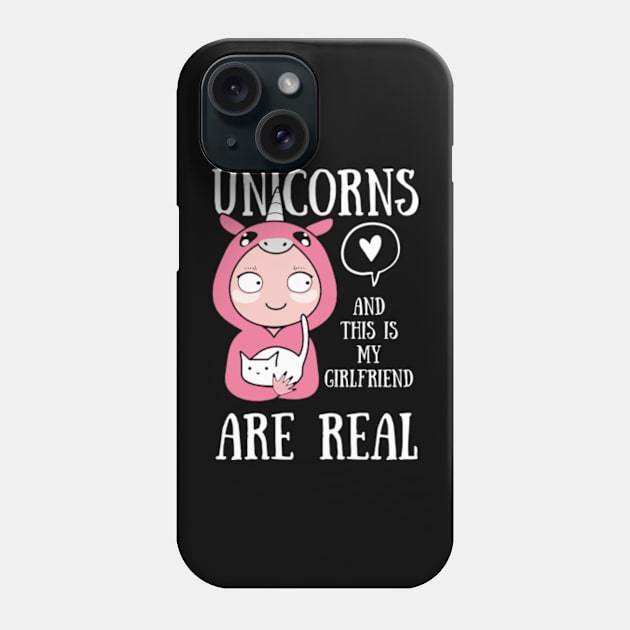 My girlfriend unicorn Phone Case by art\kasha