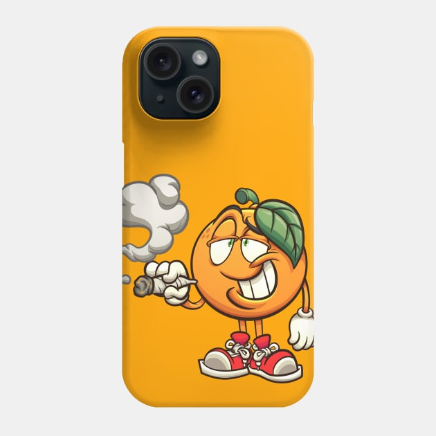 Smoking Orange Phone Case by memoangeles