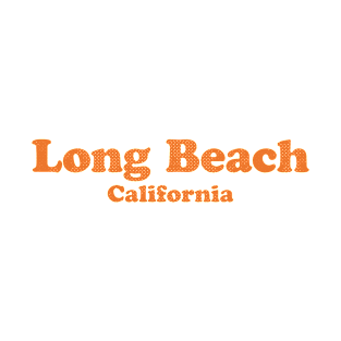 Long Beach, California - CA, Retro Typography T-Shirt