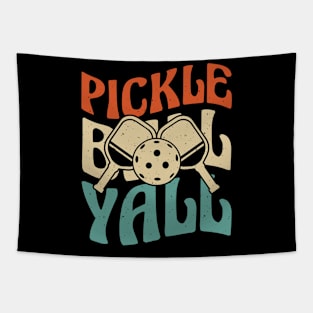 Vintage Funny Pickleball Yall Tapestry