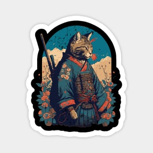 Ninja Cat Warrior Magnet