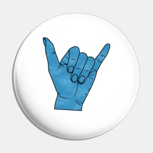 Shaka Hand Sign Pin