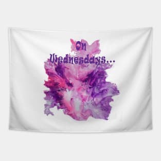 Splashes of Pink and Purple Tapestry