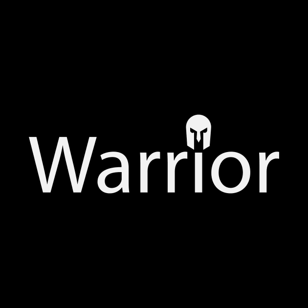 Warrior fun creative typography design by BL4CK&WH1TE 