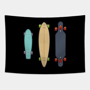 Skate Longboard Tapestry