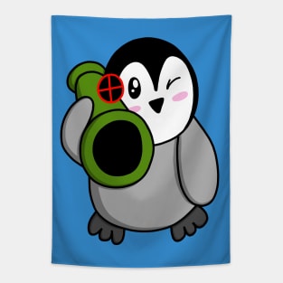 Penguin Bazooka Tapestry