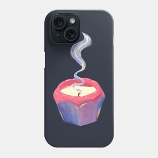 Candle with Smoke in Dusk Lighting Phone Case